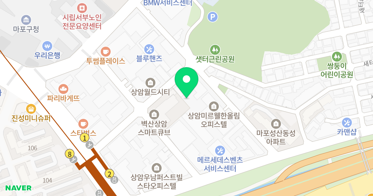 상암 수린나 오피스텔 위치 지도 - 서울특별시 서울특별시 마포구 성산동 593-2