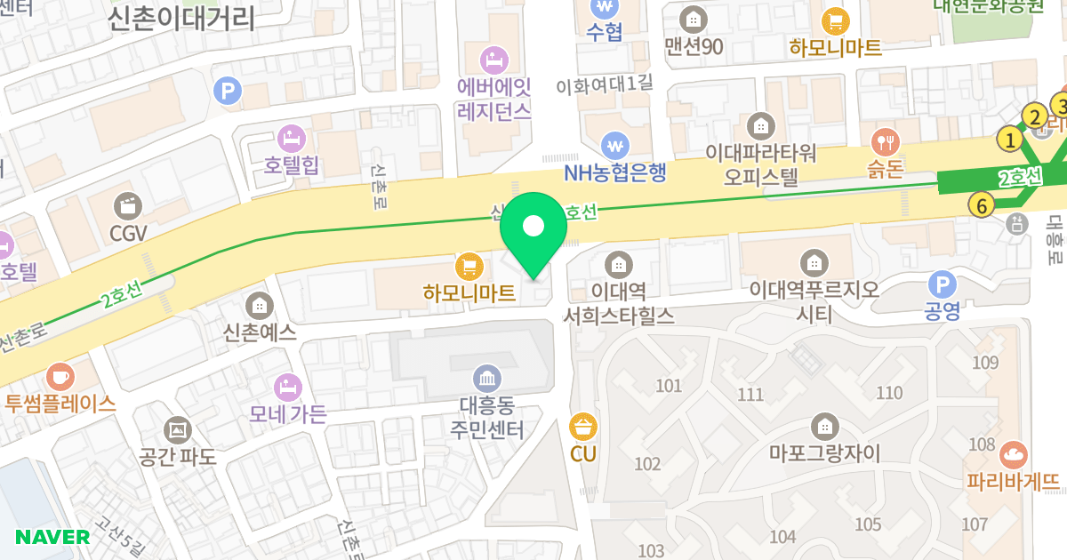 (1-1) 위치 지도 - 서울특별시 서울특별시 마포구 노고산동 1-1