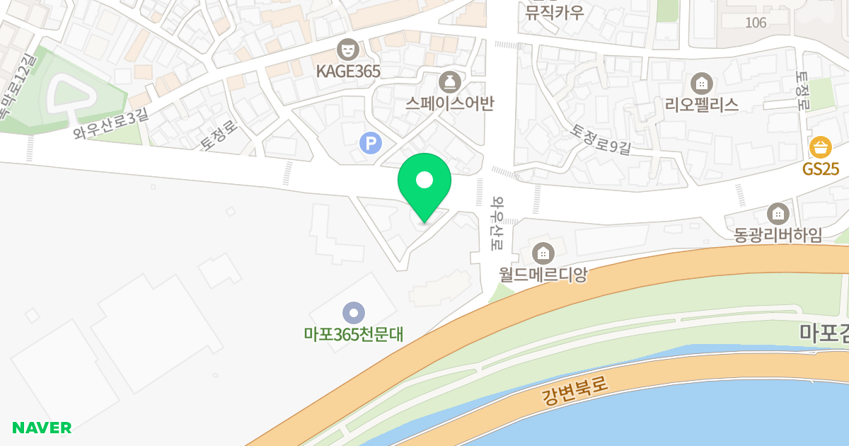 오벨리스크 위치 지도 - 서울특별시 서울특별시 마포구 상수동 339-15