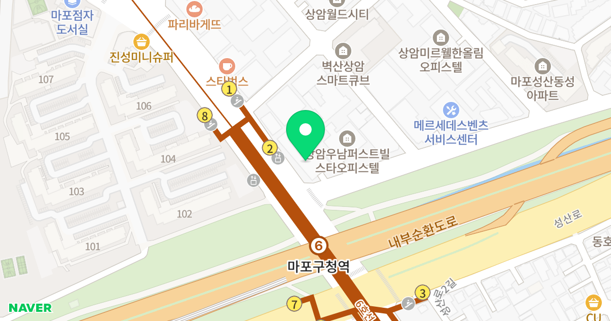 이안상암Ⅱ 위치 지도 - 서울특별시 서울특별시 마포구 성산동 592-6