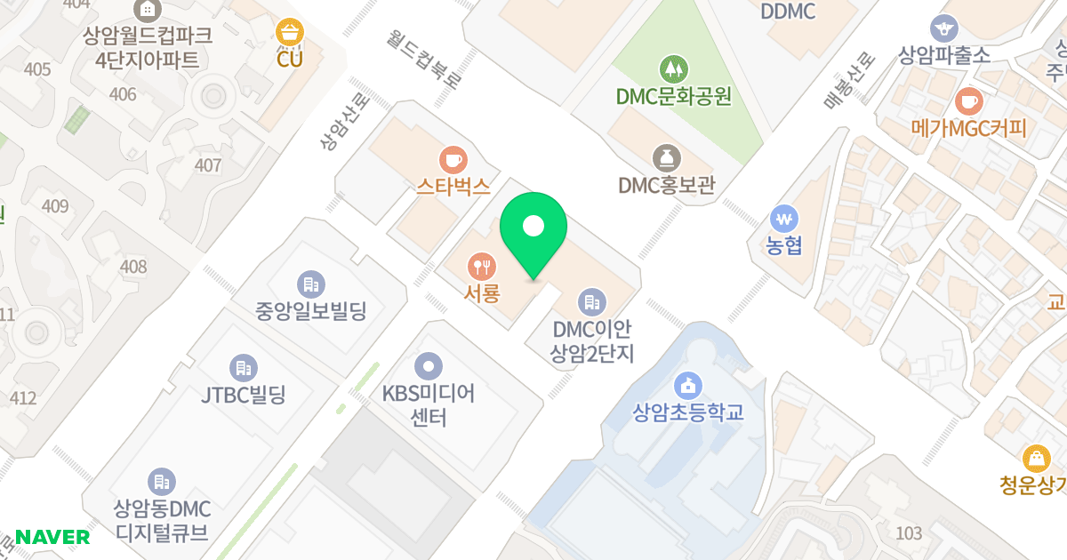 DMC 이안상암2단지 위치 지도 - 서울특별시 서울특별시 마포구 상암동 1653