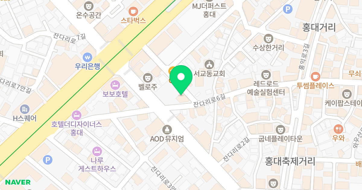 MJ BIOS 위치 지도 - 서울특별시 서울특별시 마포구 서교동 372-9