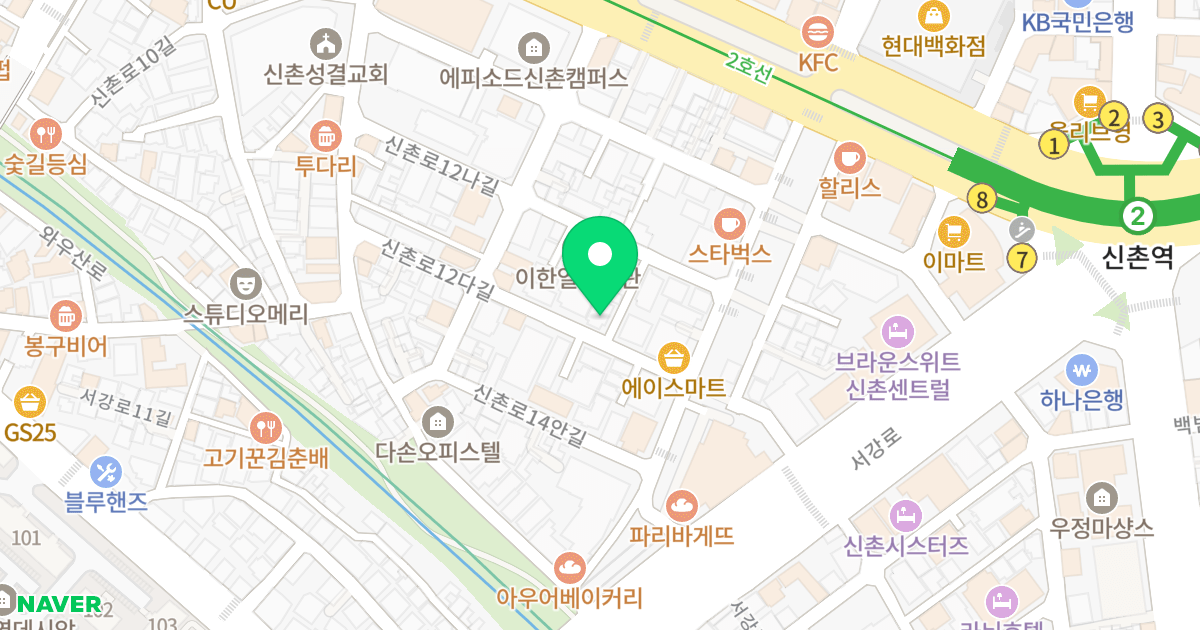 샬롬오피스텔 위치 지도 - 서울특별시 서울특별시 마포구 노고산동 54-88