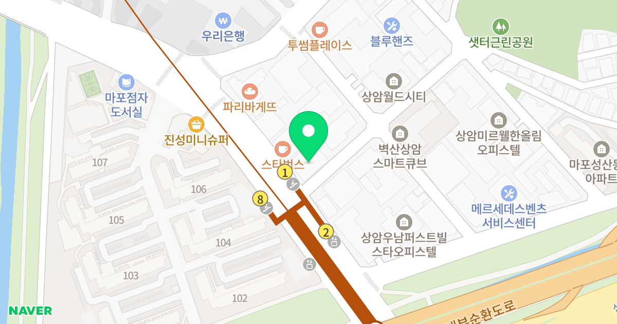 대명비첸시티오피스텔 위치 지도 - 서울특별시 서울특별시 마포구 성산동 591-4