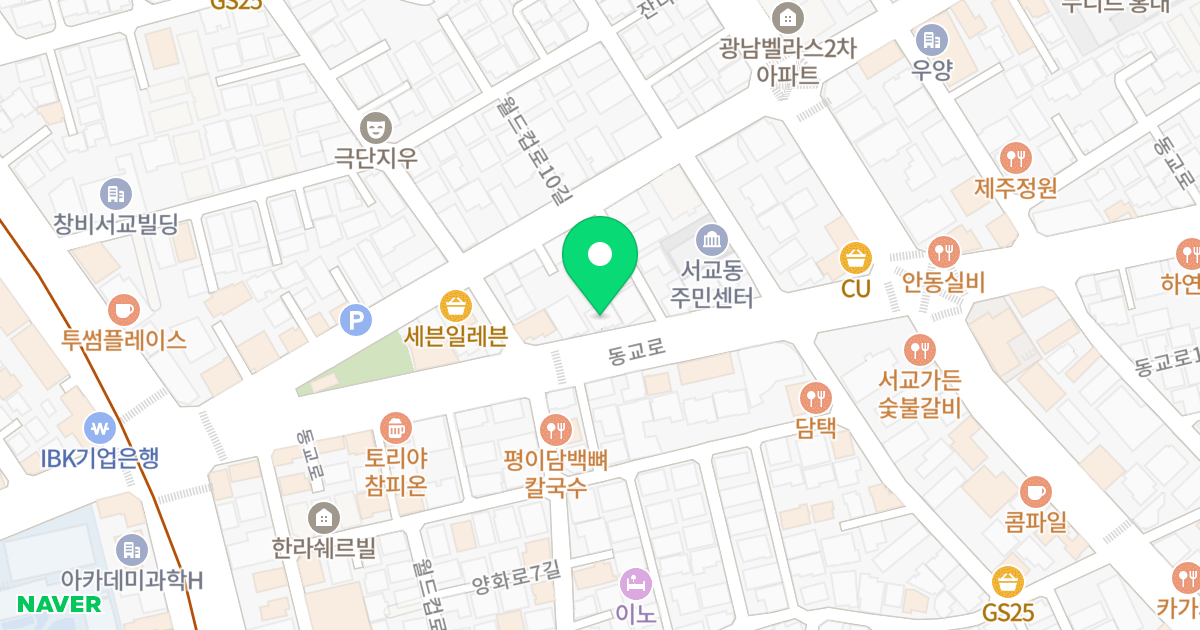 (478-23) 위치 지도 - 서울특별시 서울특별시 마포구 서교동 478-23