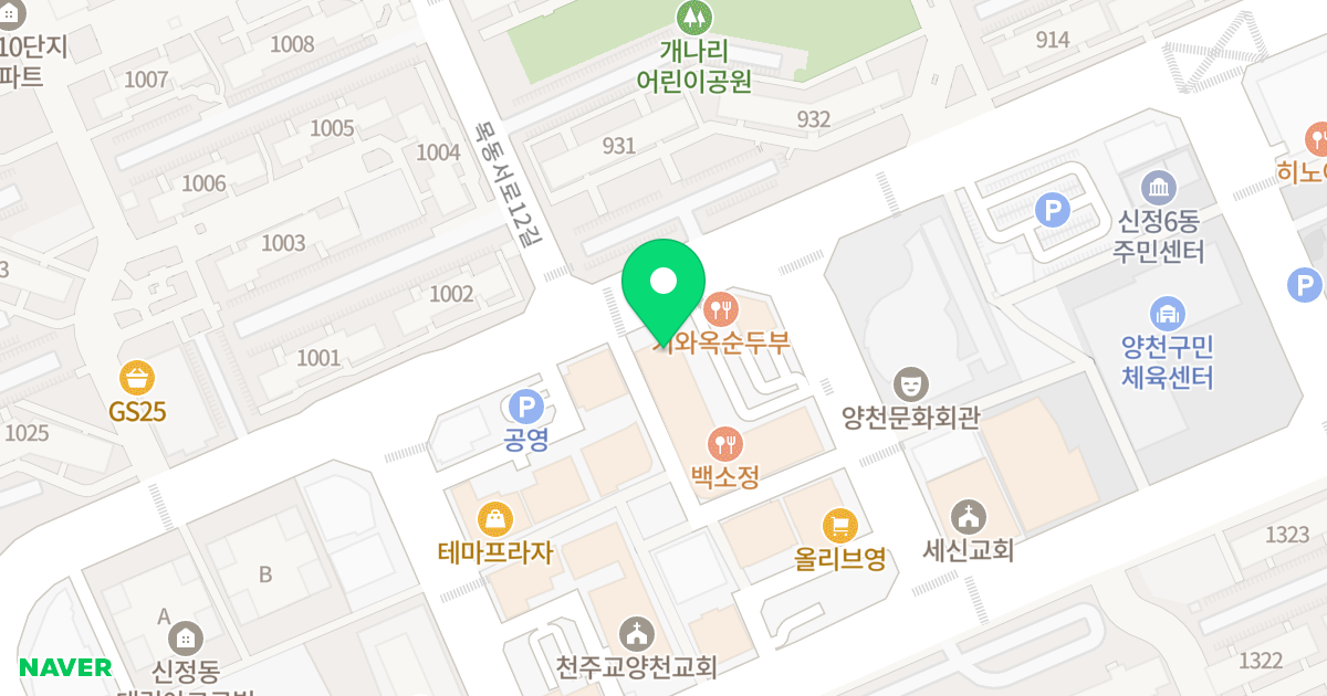 목동 이스타빌 위치 지도 - 서울특별시 서울특별시 양천구 신정동 323-9
