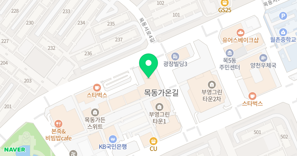 현대파리지앙 위치 지도 - 서울특별시 서울특별시 양천구 목동 907-10