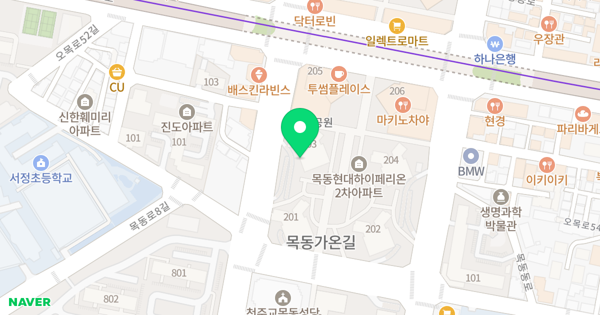 목동 현대 하이페리온2 위치 지도 - 서울특별시 서울특별시 양천구 목동 961