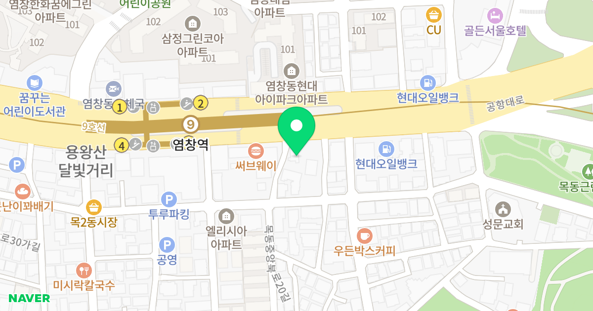 밀레니엄오피스텔 위치 지도 - 서울특별시 서울특별시 양천구 목동 515-7