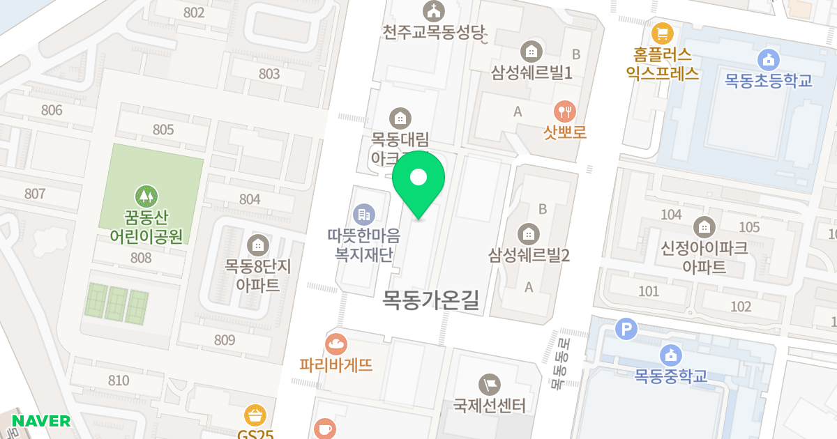 제이월드빌 위치 지도 - 서울특별시 서울특별시 양천구 신정동 318-17
