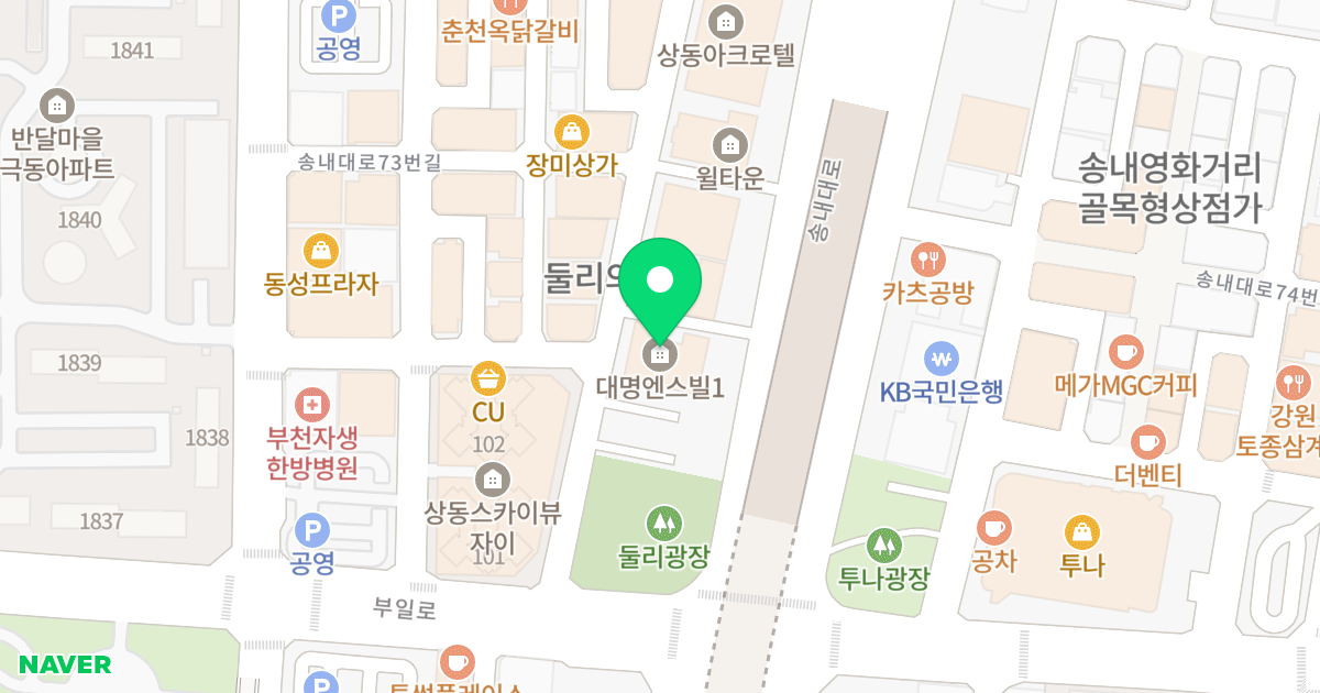 대명앤스빌(1차) 위치 지도 - 경기도 부천시 원미구  26