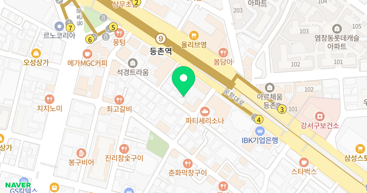 한울팰리스 위치 지도 - 서울특별시 서울특별시 양천구 목동 604-9