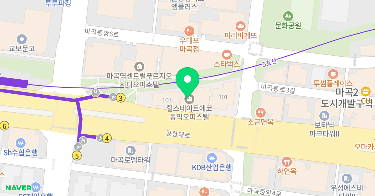 힐스테이트에코동익 위치 지도 - 서울특별시 서울특별시 강서구 마곡동 773-3