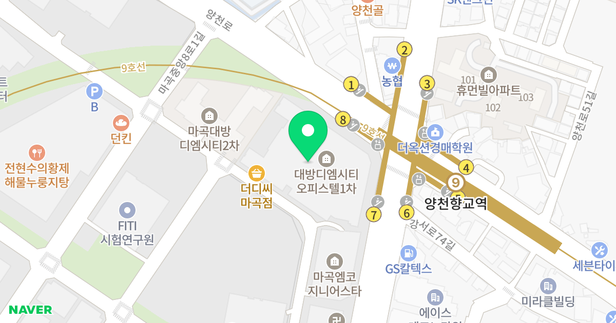 마곡센트럴대방디엠시티오피스텔 위치 지도 - 서울특별시 서울특별시 강서구 마곡동 776-2