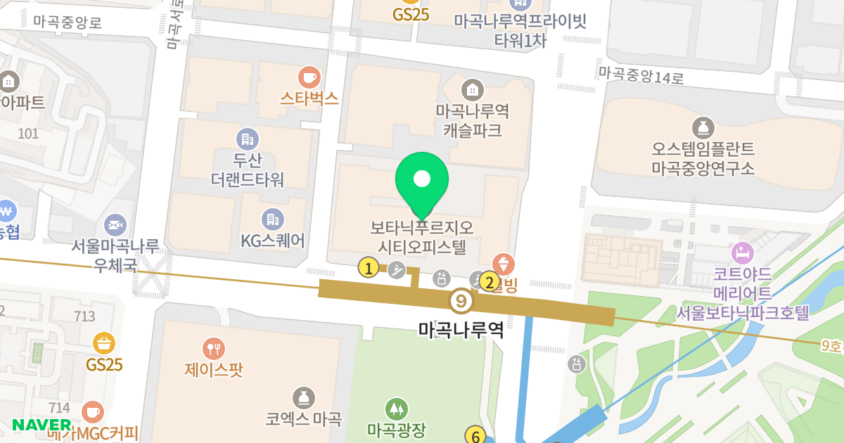 마곡나루역보타닉푸르지오시티 위치 지도 - 서울특별시 서울특별시 강서구 마곡동 760