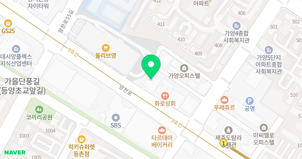 동양 트레벨 스카이 오피스텔 위치 지도 - 서울특별시 서울특별시 강서구 가양동 1479-8