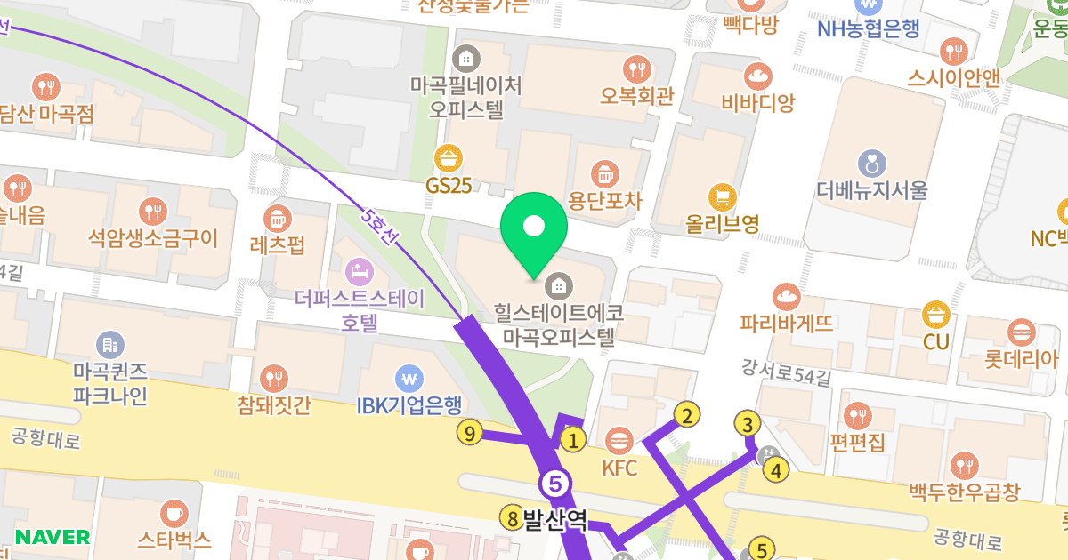힐스테이트에코마곡 위치 지도 - 서울특별시 서울특별시 강서구 마곡동 797-14