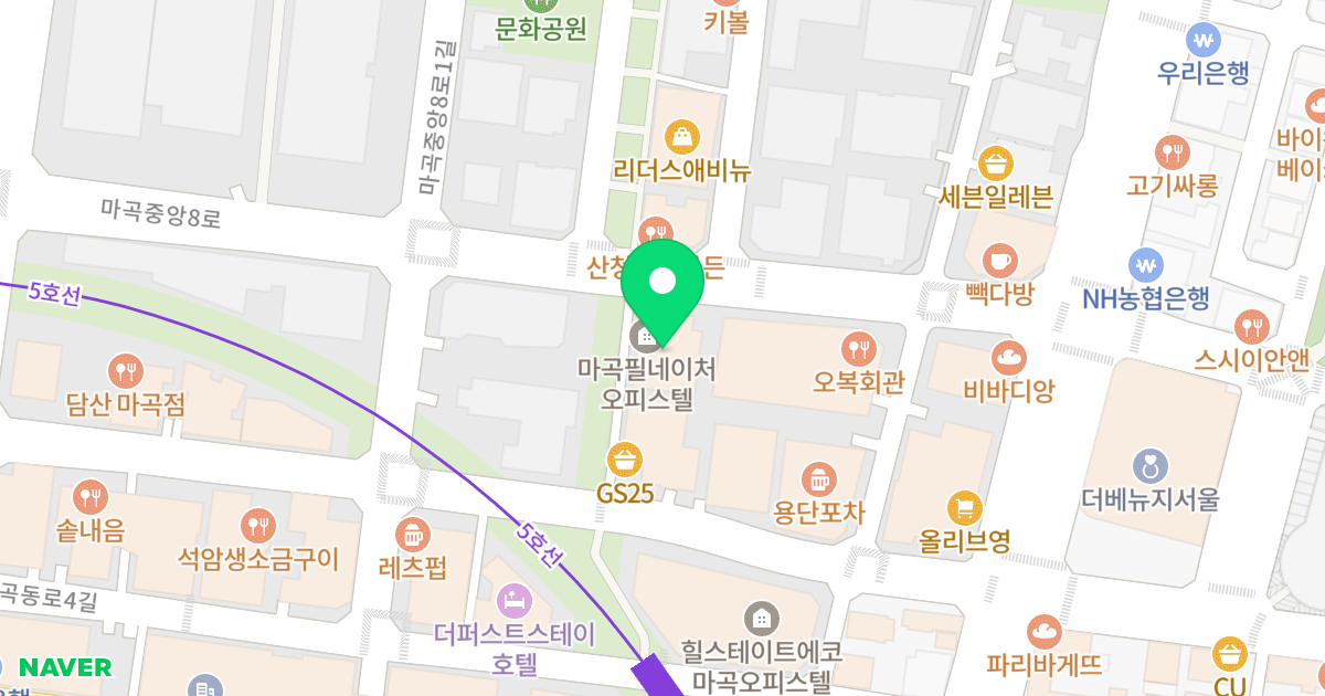 필네이처 위치 지도 - 서울특별시 서울특별시 강서구 마곡동 795-1