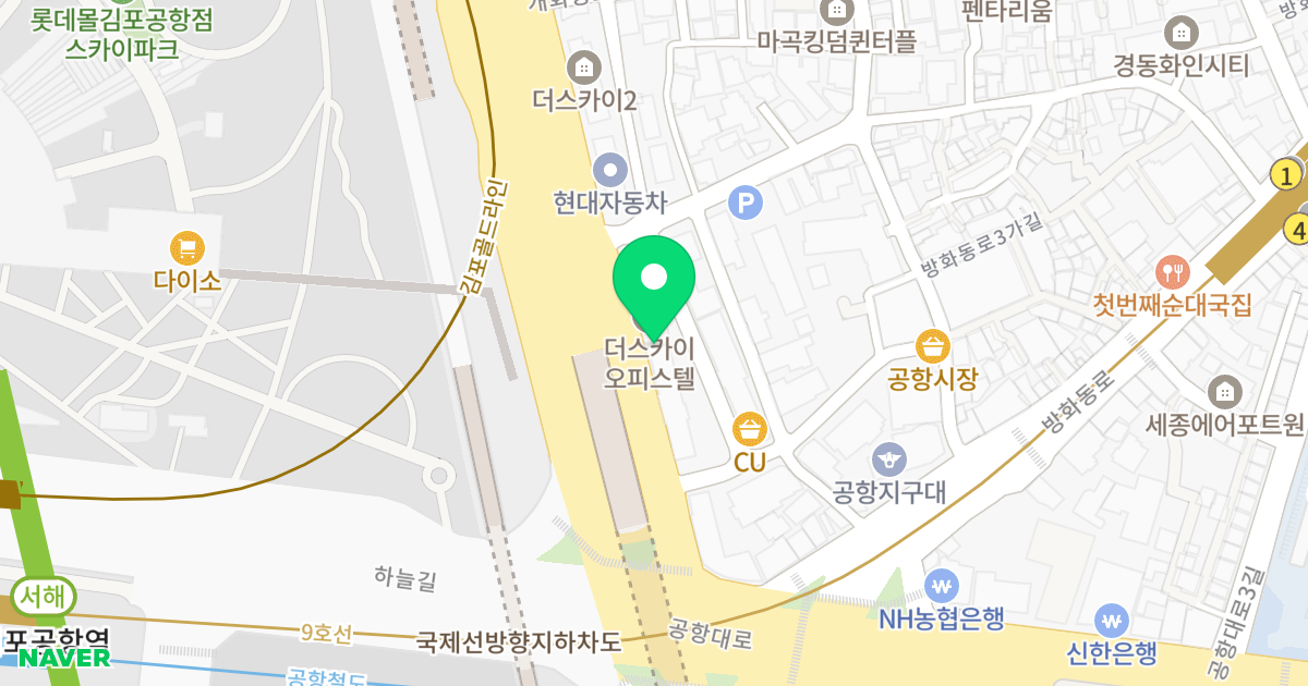 (620-214) 위치 지도 - 서울특별시 서울특별시 강서구 방화동 620-214