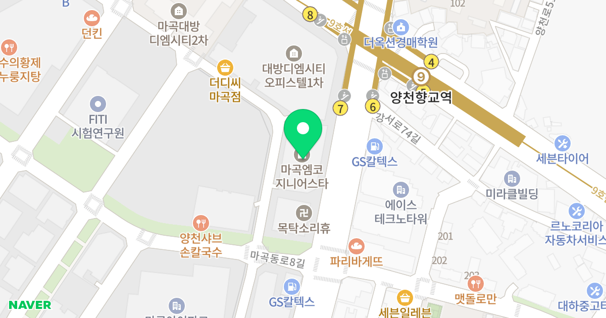 엠코지니어스타 위치 지도 - 서울특별시 서울특별시 강서구 마곡동 776-4