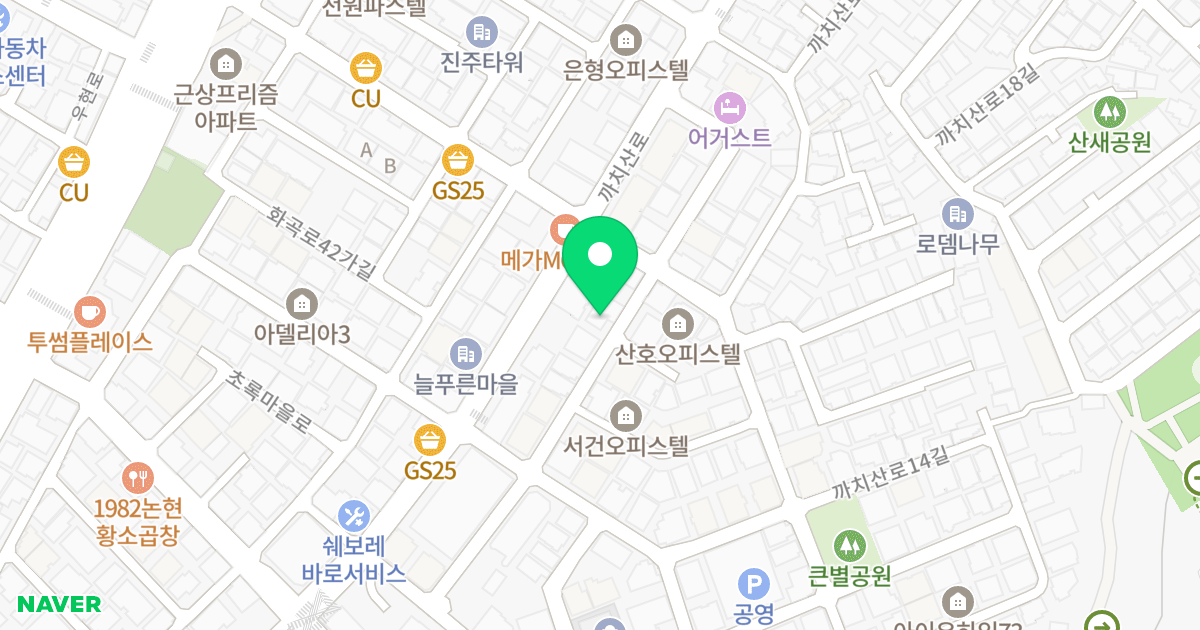 Urban edge(어반엣지) 위치 지도 - 서울특별시 서울특별시 강서구 화곡동 24-169