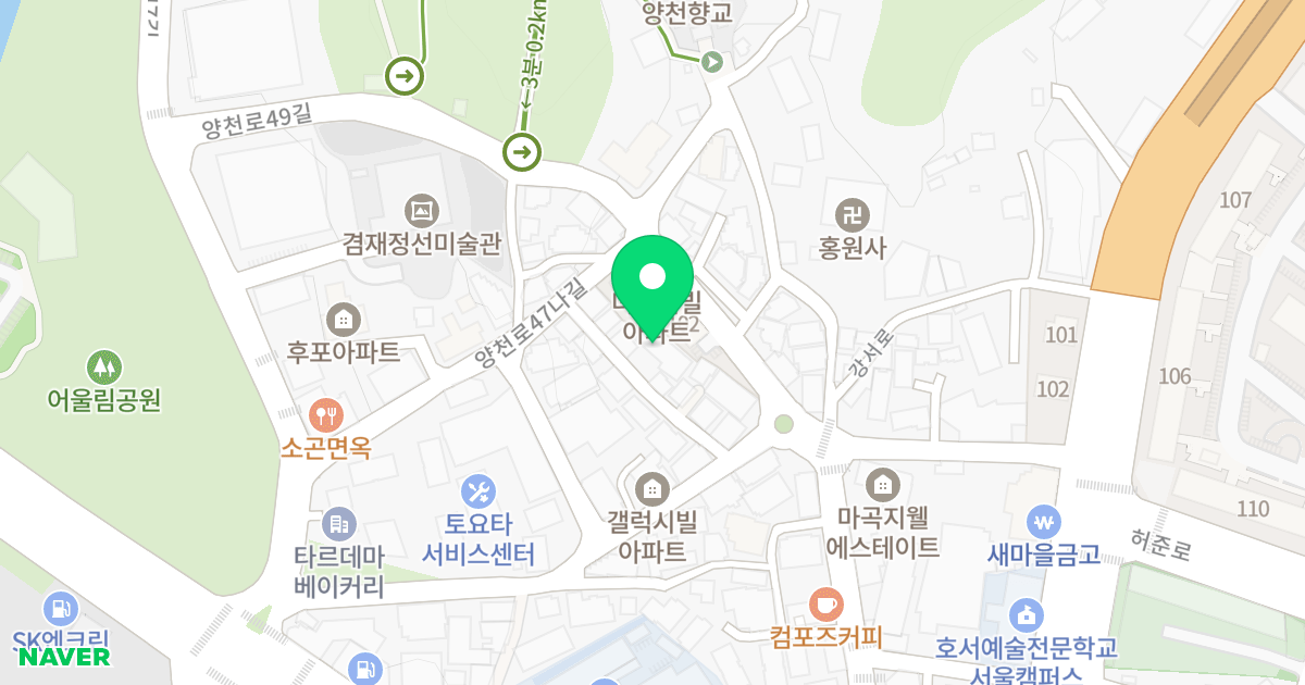 아트리버빌 위치 지도 - 서울특별시 서울특별시 강서구 가양동 239-8