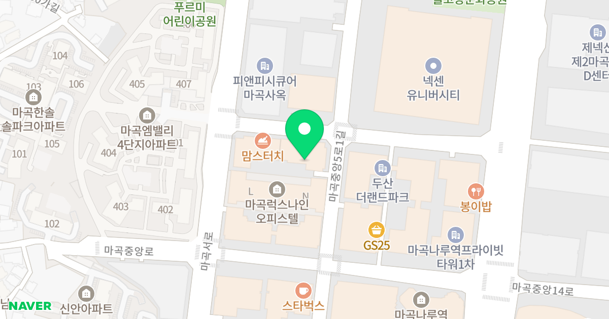 마곡헤리움2차 위치 지도 - 서울특별시 서울특별시 강서구 마곡동 758-3