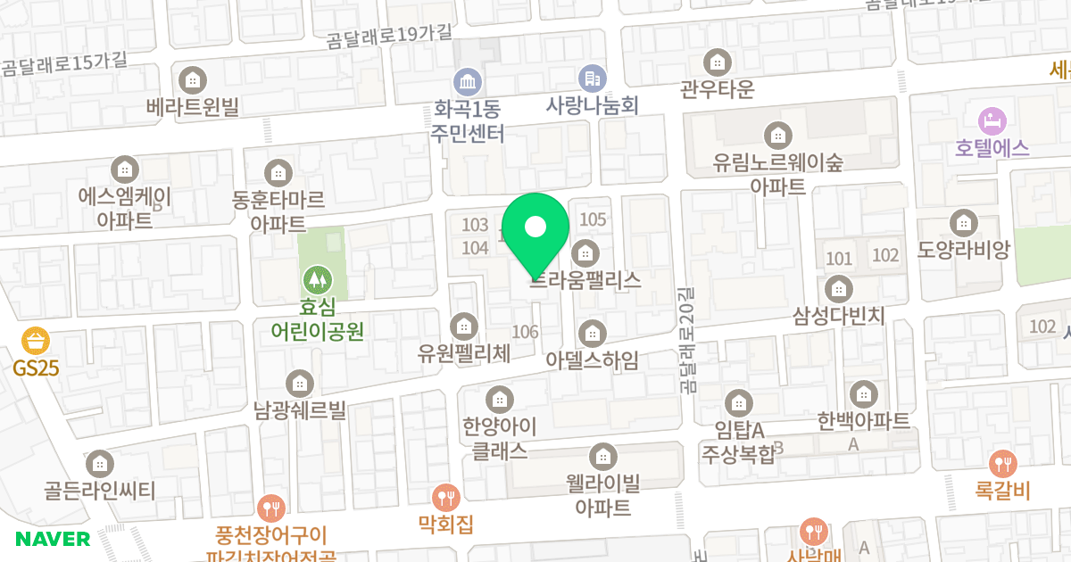 (924-2) 위치 지도 - 서울특별시 서울특별시 강서구 화곡동 924-2