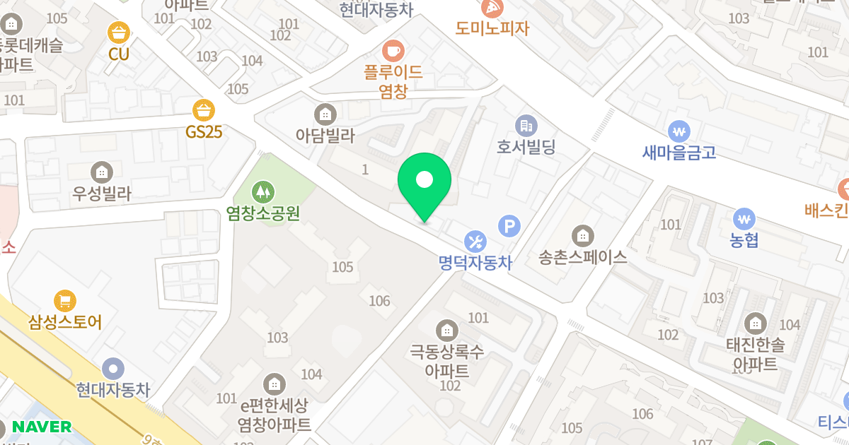 노블레르 위치 지도 - 서울특별시 서울특별시 강서구 염창동 264-26