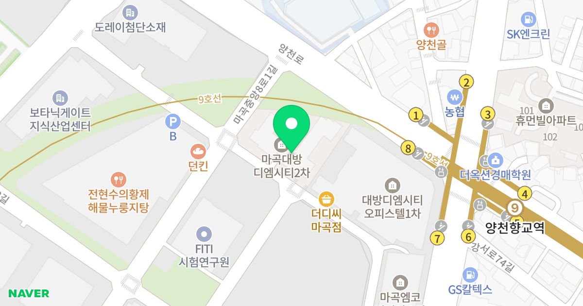 마곡 파크뷰 대방디엠시티 오피스텔 위치 지도 - 서울특별시 서울특별시 강서구 마곡동 776
