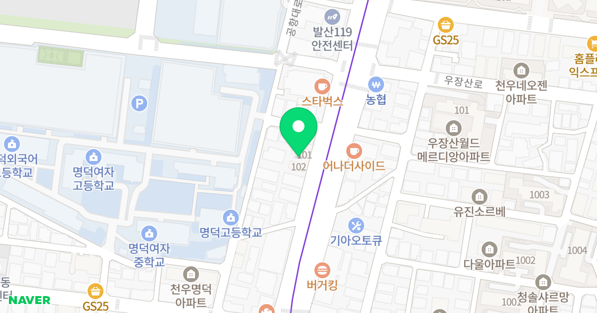 에스엠파크뷰 위치 지도 - 서울특별시 서울특별시 강서구 내발산동 678-30