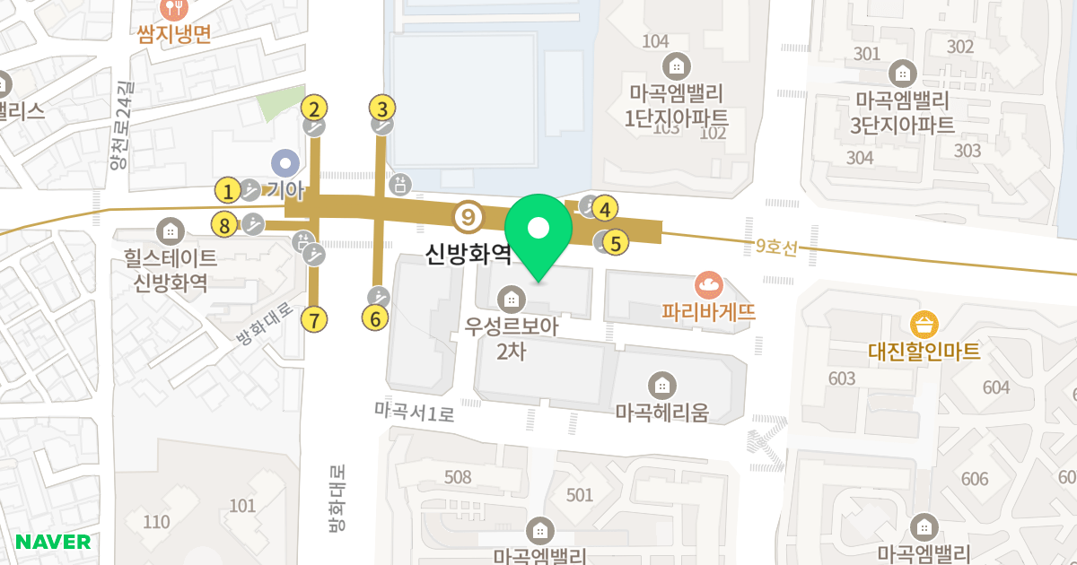 우성르보아투 위치 지도 - 서울특별시 서울특별시 강서구 마곡동 739-2