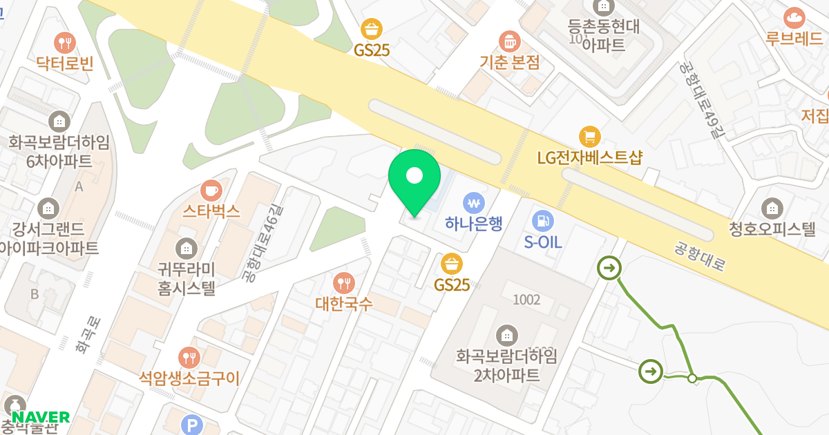 연우넥스트뷰 위치 지도 - 서울특별시 서울특별시 강서구 화곡동 1107-3