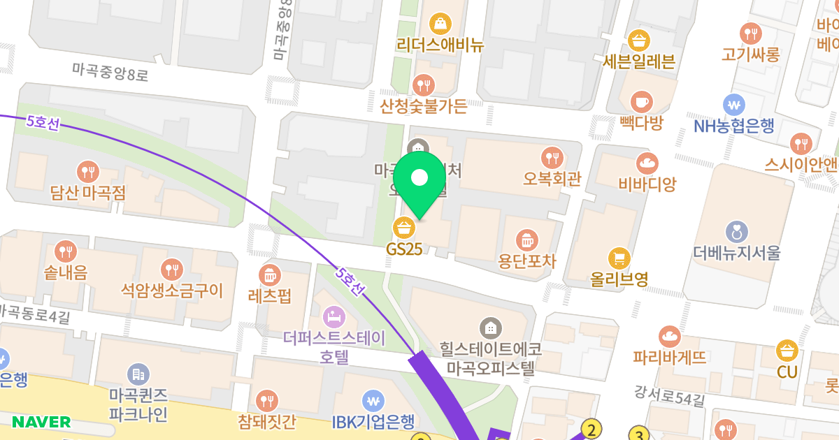 마곡사이언스파크뷰 위치 지도 - 서울특별시 서울특별시 강서구 마곡동 795-5
