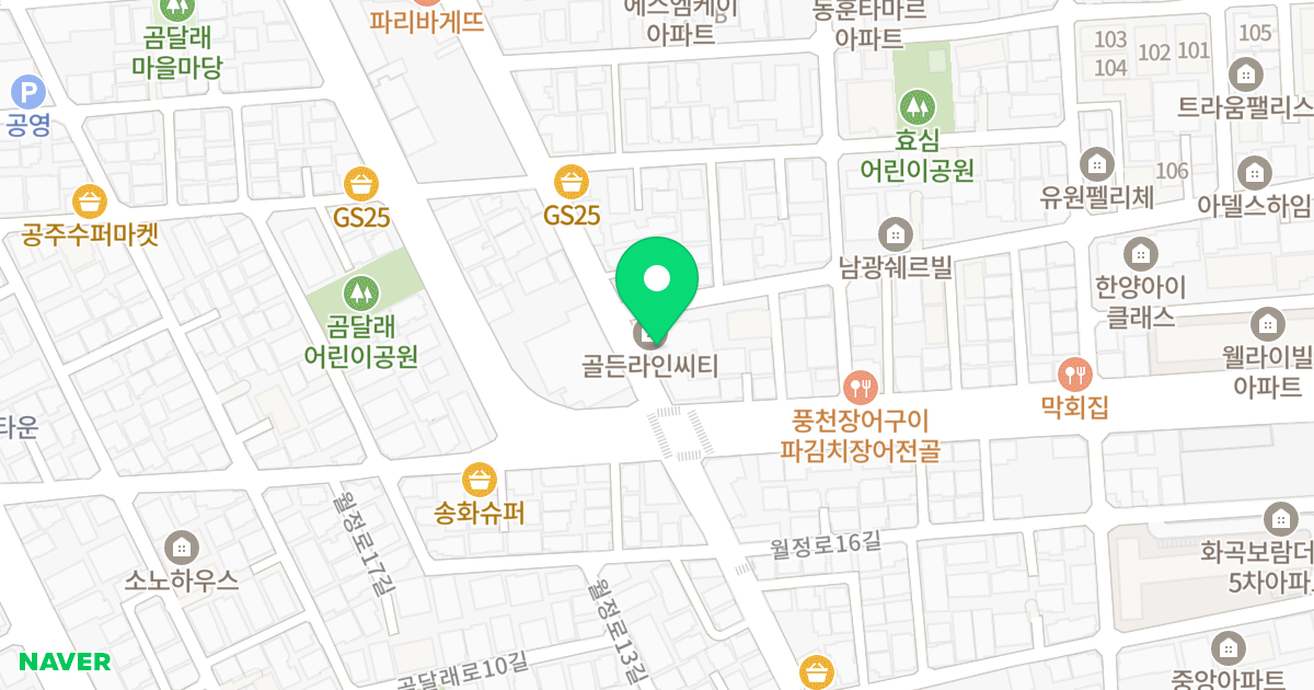 골든라인씨티 위치 지도 - 서울특별시 서울특별시 강서구 화곡동 935-15