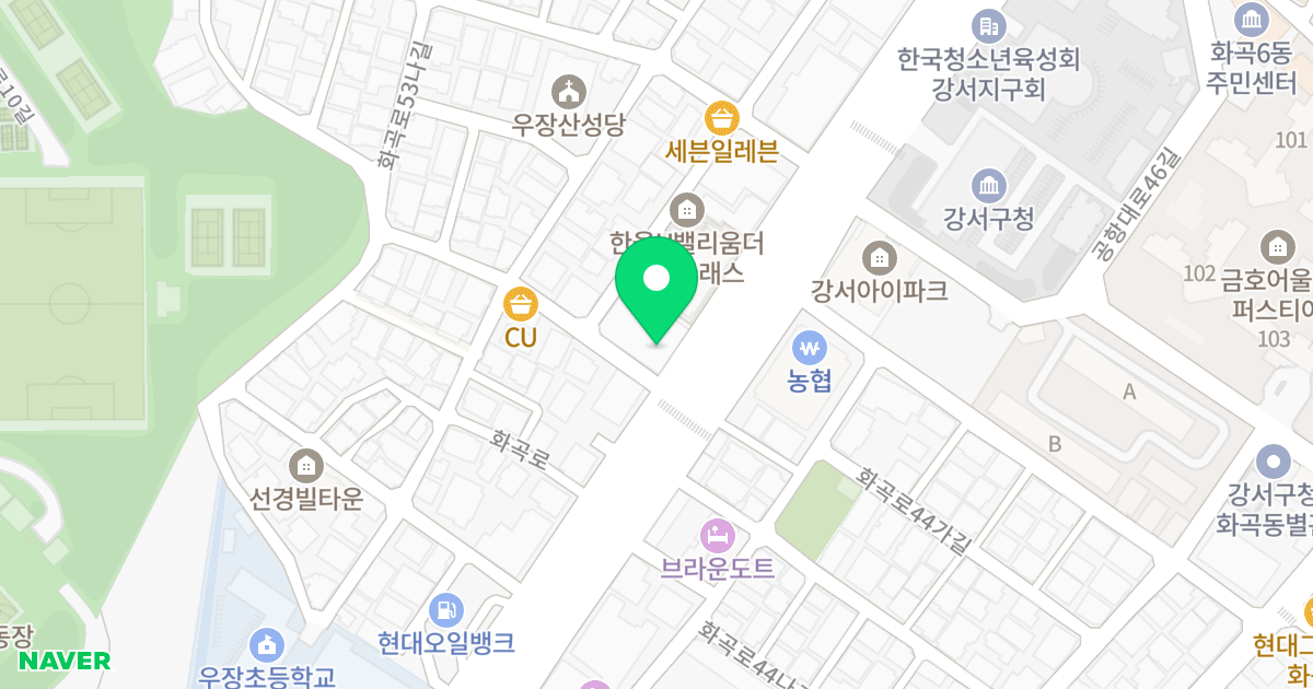 원타워 5차 오피스텔 위치 지도 - 서울특별시 서울특별시 강서구 화곡동 987-7