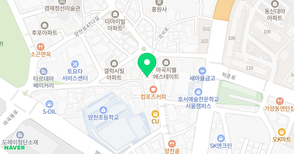 다솔씨티하임 위치 지도 - 서울특별시 서울특별시 강서구 가양동 250-2
