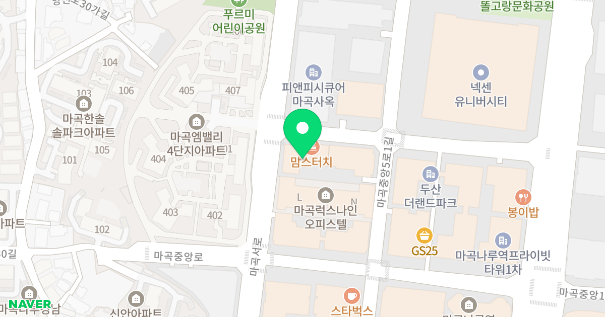 마곡시티오피스텔 위치 지도 - 서울특별시 서울특별시 강서구 마곡동 758