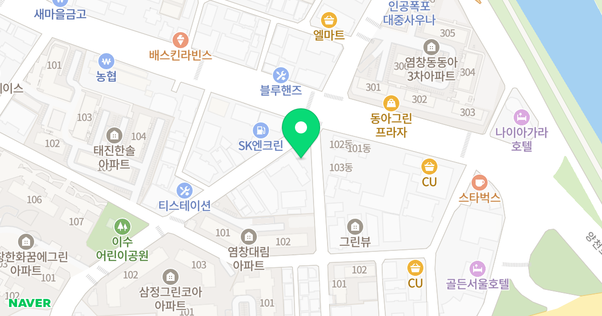 염창투웨니퍼스트 위치 지도 - 서울특별시 서울특별시 강서구 염창동 262