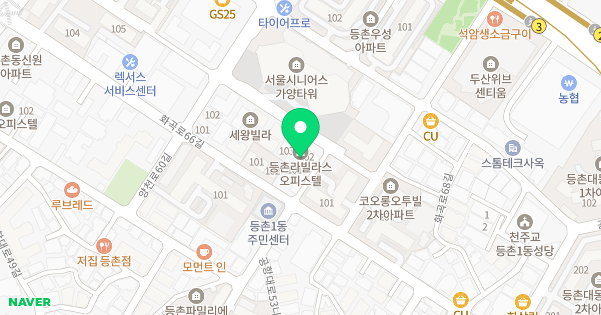 라빌라스 위치 지도 - 서울특별시 서울특별시 강서구 등촌동 637-19