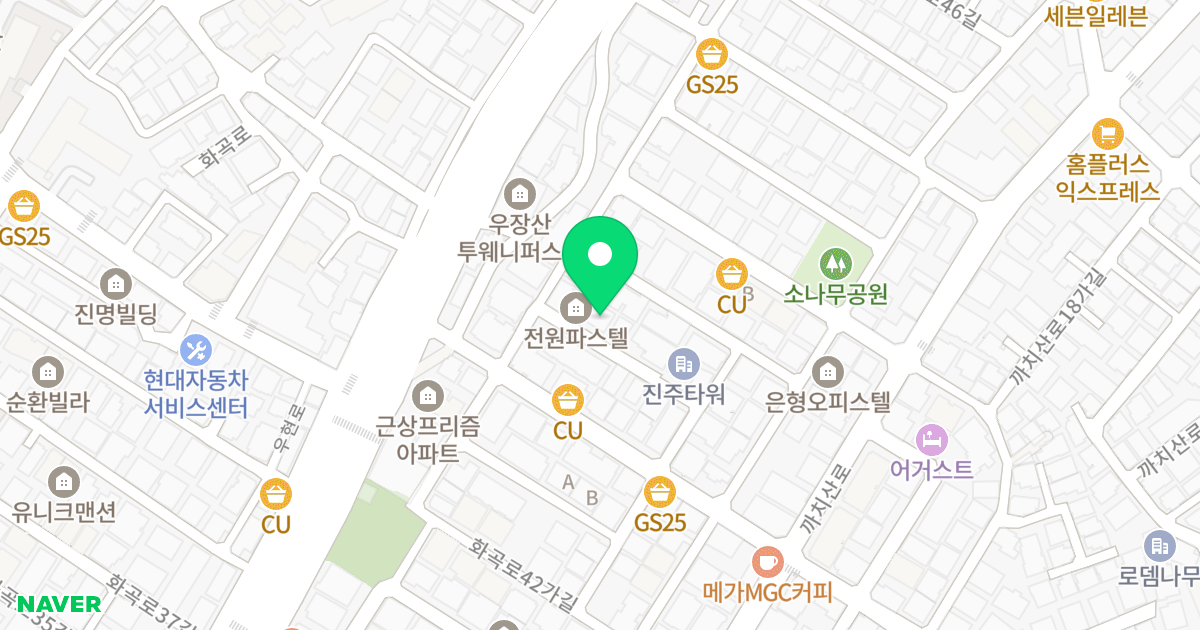 (24-578) 위치 지도 - 서울특별시 서울특별시 강서구 화곡동 24-578