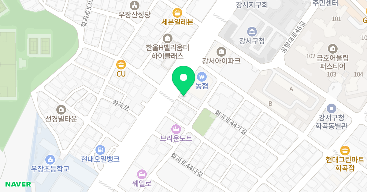 엠제이타운 위치 지도 - 서울특별시 서울특별시 강서구 화곡동 981-3