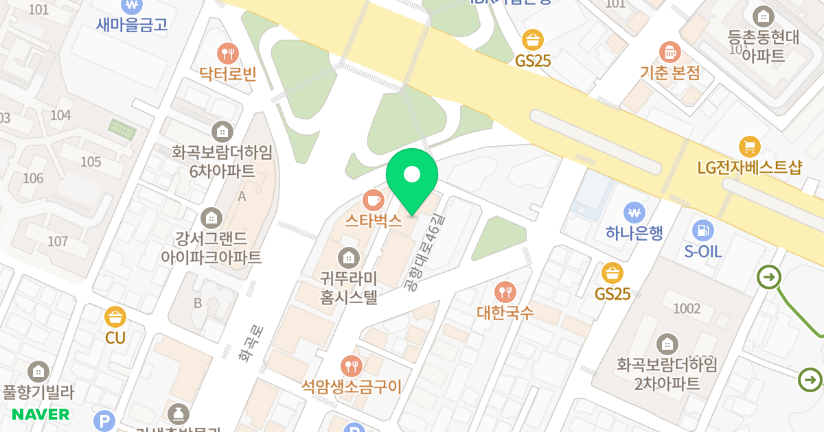 연우넥스트파크뷰 위치 지도 - 서울특별시 서울특별시 강서구 화곡동 1110