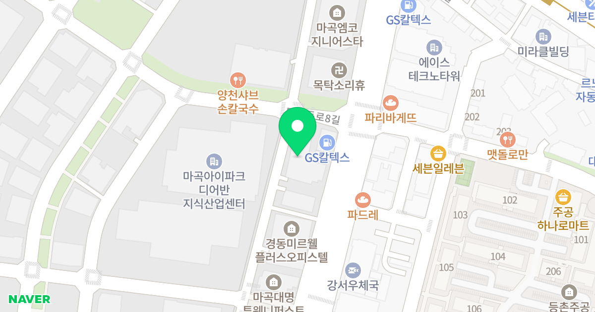 마곡경동미르웰 위치 지도 - 서울특별시 서울특별시 강서구 마곡동 784