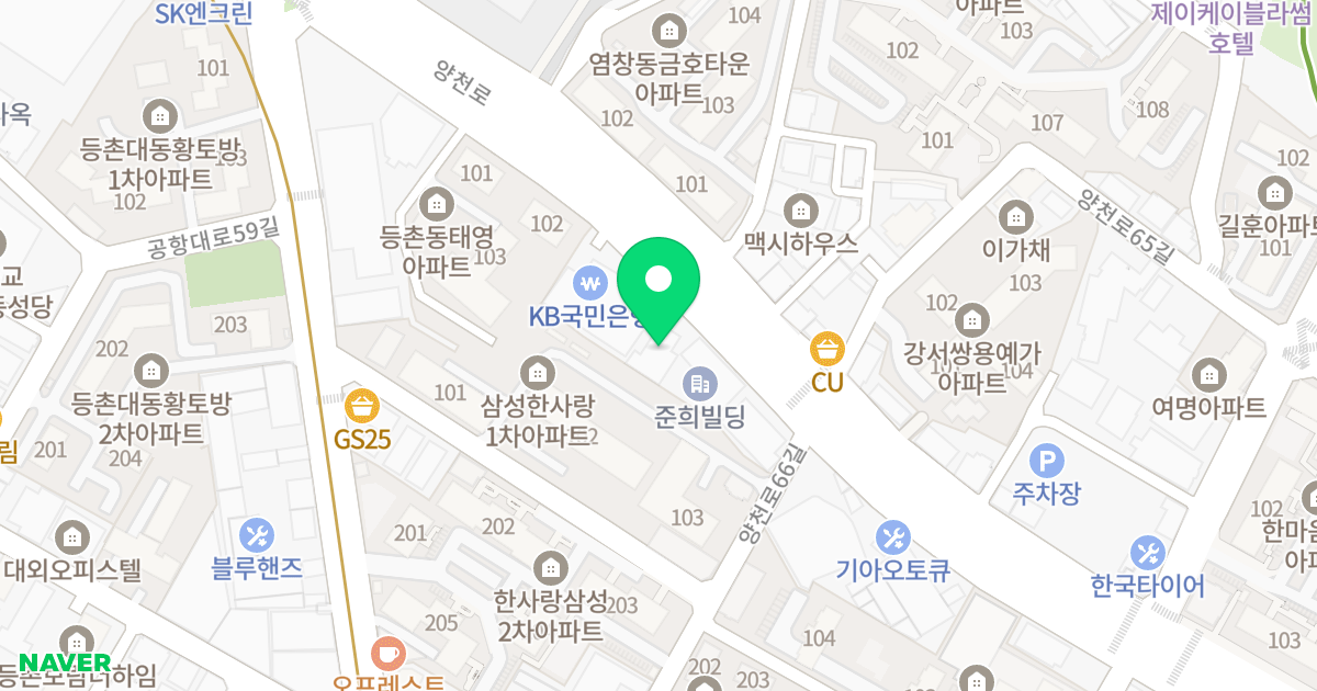 월드파크뷰 위치 지도 - 서울특별시 서울특별시 강서구 등촌동 632-7