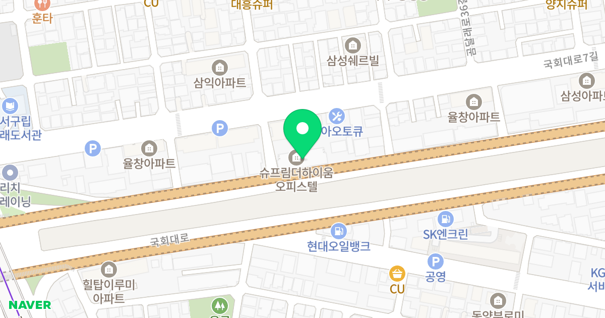 슈프림더하이움 위치 지도 - 서울특별시 서울특별시 강서구 화곡동 886-8