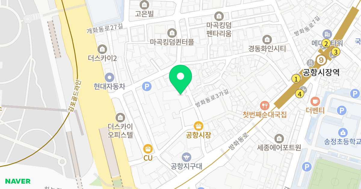 라센트로 위치 지도 - 서울특별시 서울특별시 강서구 방화동 620-115