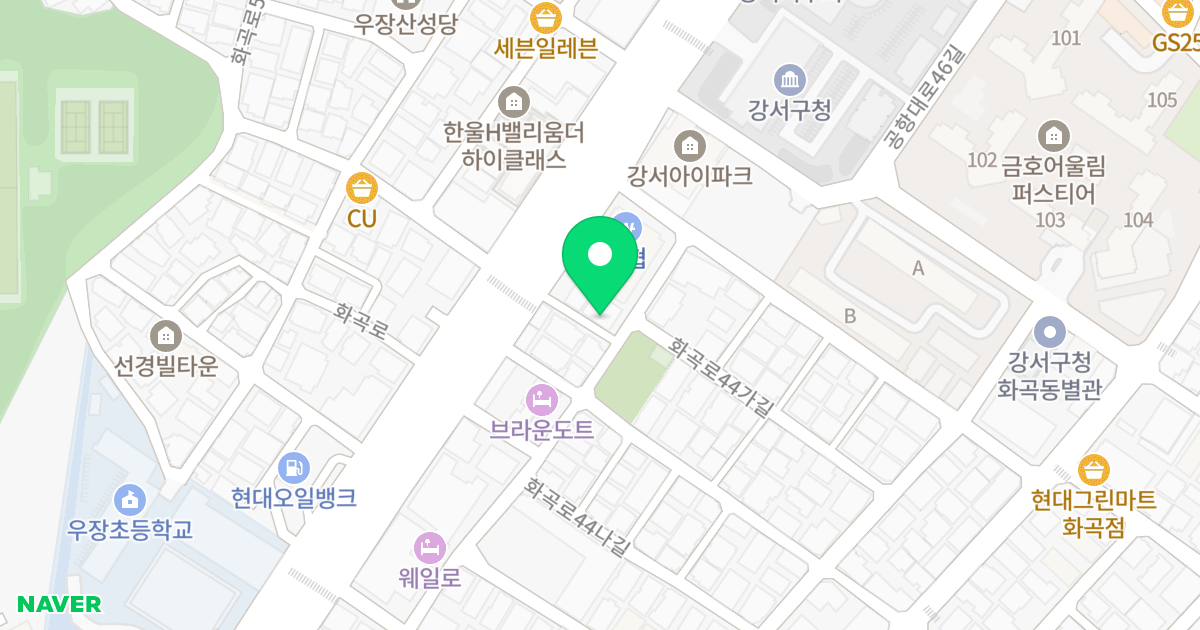 넥시티 위치 지도 - 서울특별시 서울특별시 강서구 화곡동 981-5