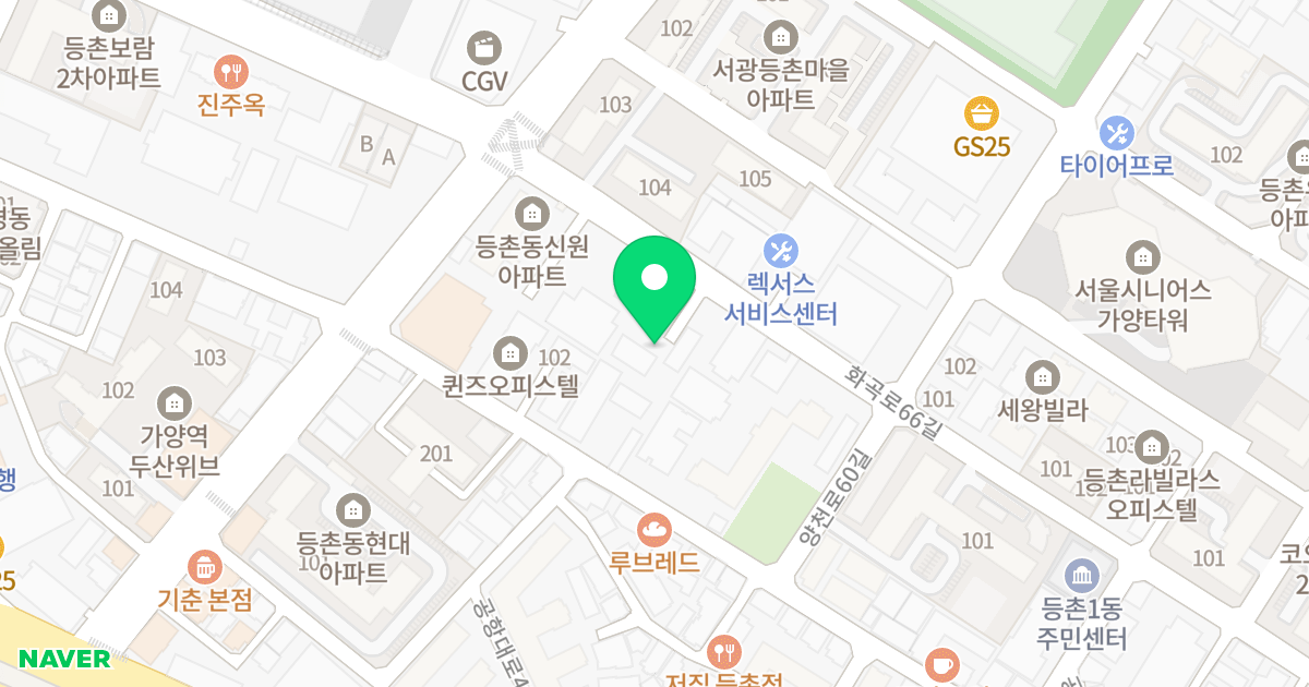 등촌2차 크라운팰리스 위치 지도 - 서울특별시 서울특별시 강서구 등촌동 641-2