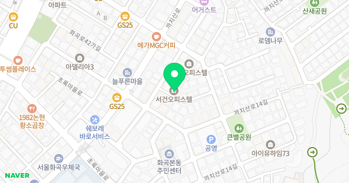 (46-217) 위치 지도 - 서울특별시 서울특별시 강서구 화곡동 46-217